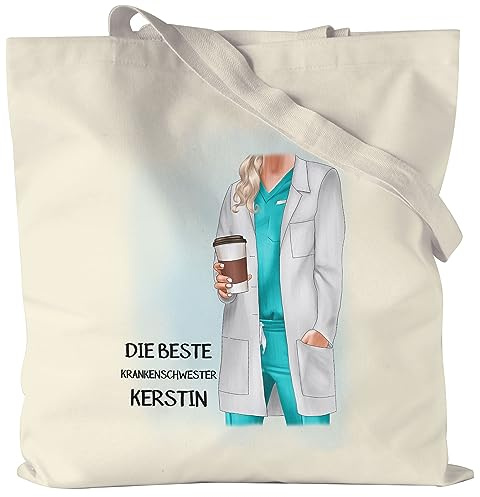 Kiddle-Design Ärztin Jutebeutel Personalisiert mit Namen MFA Geschenk Krankenpflegerin Pflegerin Pflegekräfte Ärzte Medizin Absolventin