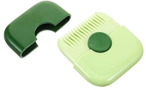 SOESFOUFU Recortador de Puntas Abiertas Manual para Mujeres, Peine Ligero de Plástico Verde Diseño Simple para Uso al Aire Libre y Viaje