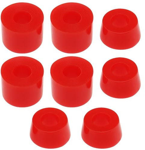 YINETTECH 2 Sets Longboard-LKW-Buchsen, 92 A, Skateboard-Buchsen, Stoßdämpfer, geeignet für Skateboards, Vierrad-Skateboards (rot)