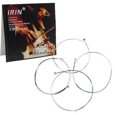 Cellosaiten-Set aus vernickeltem Edelstahl, gewickelte Spannung, geeignet für Übungsbühnenauftritte