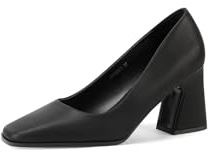 QUEEN HELENA Scarpe Eleganti con Tacco Décolleté a Punta Chiusa Donna ZM9803 (Nero, Sistema Taglie Calzature EU, Adulto, Donna, Numero, Media, 39)