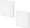 KOZOY 2 cubiertas ciegas empotradas, 2 unidades, 86 x 86 mm, de plástico blanco, para enchufes o interruptores no utilizados