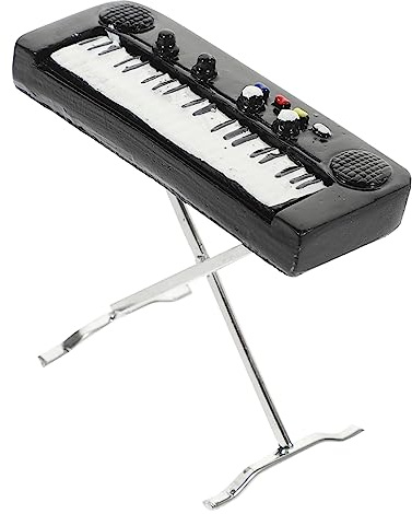 CIYODO Miniatur Modell Realistisches Elektronisches Keyboard Für Puppenhaus Und Deko Musikinstrument Für Kunstvolle Wohnraumgestaltung Und Geschenkidee