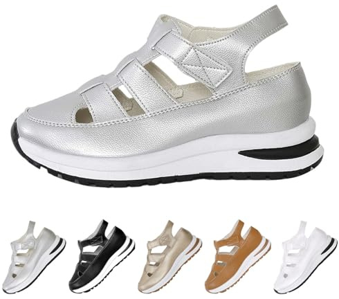 Gyaimxfu Sandalias Deportivas Mujer Sandalias Ortopedicas Mujer Anchos Zapatillas Barefoot Transpirables Senderismo Antideslizantes Zapatillas Casa Barefoot Ajustable Zapatos Minimalistas-1