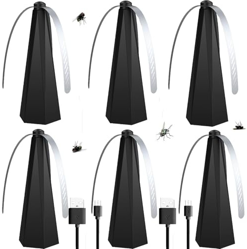 Fliegenwedler, Fliegenvertreiber - Fliegenabwehr Outdoor, Fliegenwedel Für Den Tisch Oder Zum Aufhängen - Tischventilator Gegen Fliegen - Fliegenabwehr Ventilator (6)