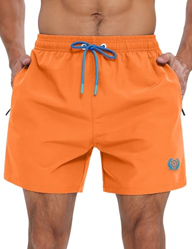 APTRO Badshorts för män snabbtorkande nätfoder sommar strandshorts 4-vägs stretch badbyxor med blixtlåsfickor