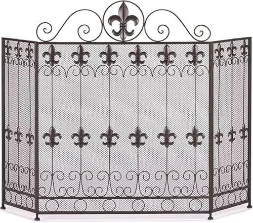 HAVVMK Puerta de Malla Ajustable para protección contra chispas, Protector de Seguridad para Sala de Estar, jardín y Granja.
