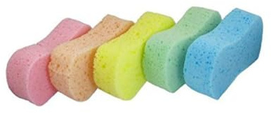 FUNOMOCYA 5pièces Lot de Éponges De Lavage pour Voiture Compressées Absorbantes Colorées Et Multi-usages pour Vélo Bateau Et Nettoyage Domestique