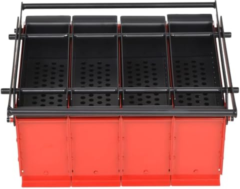 Genérico Briquetadora de Papel Acero Negro y Rojo 38x31x18 cm,Casa y jardín,Accesorios para hornos de leña y chimeneas,Herramientas para chimeneas-142922