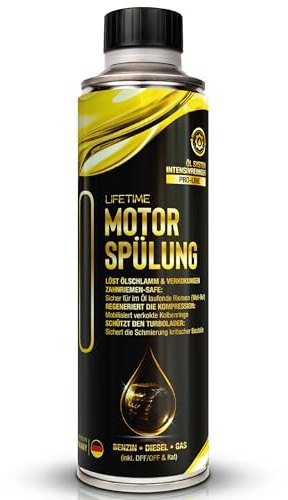 LIFETIME MOTORSPÜLUNG Pro-Line Motorreiniger für Benzin- & Dieselmotoren I Dispersant-Technologie I Öl Additiv | Zahnriemen-Safe I Kolbenring-Befreiung I Additive | Frischöl-Schutz I 300ml
