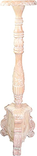 Barockkolonn 120cm Mahogny Antique Washed - Ljushållare Blomsterkolonn