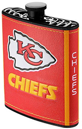 NFL Kansas City Chiefs Plastic Hip Flask, 7-Ounce