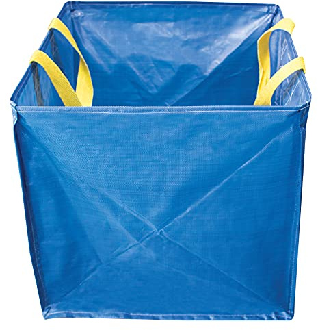 Amtech 300 Litre Self-Standing Waste Bag, Heavy-Duty Polypropylene with Webbing Handles, for Garden Clear-ups, Laundry and Bulk Storage.
