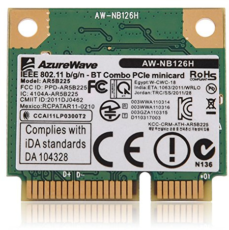 WLAN-Karte, 2,4 G, Bluetooth WiFi, 2 in 1, kabellose Karte für PCI-E Kartenslot, kompatibel mit PC/Laptop HM55/HM57/HM65/HM67/HM75/HM77.
