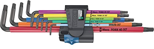 Wera 967/9 TX XL Innen-TORX Winkelschraubendreher-Set T 8, T 9, T 10, T 15, T 20, T 25, T 27, T 30, T 40 9teilig