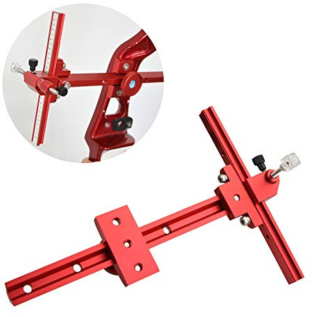 SHARROW Bogenvisier für Recurvebogen Bogen Visier Sicht Aluminiumlegierung Jagdvisier für Bögen und Pfeile Bogensport Zubehör (Rot)