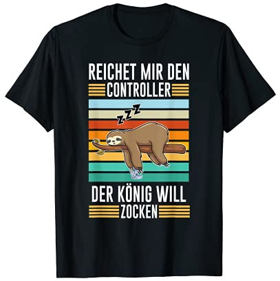 Zocken Reichet mir den Controller König PS5 Konsole Gamer T-Shirt