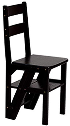Sywlwxkq Escabeau portatif Pliant escabeau 4 marches échelle Chaise escalier en Bois étagère escabeau Bois de pin élargi sécurité ménage Cuisine intérieure Ascend pour Adultes & amp; Enfant