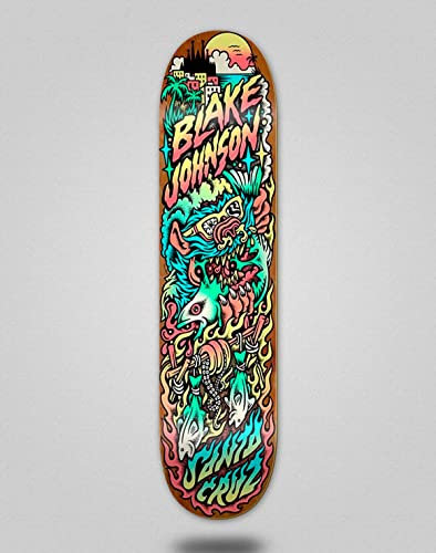 Santa Cruz Skateboard Deck Board Johnson Beach Wolf Two 8.375x32