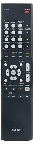 VINABTY RC020SR Ersatz Fernbedienung passend für Marantz NR1504 RC018SR NR1403 NR1501 RC006SR NR1505 NR1502 Slim Line 5.1-Kanal AV-Surround-Heimkino-Receiver | RC020SR NR1504 NR1502 NR1505