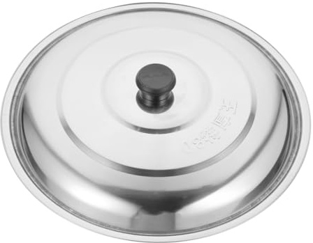 Cabilock Couvercle De Casserole En Acier Inoxydable Couvercle De Poêle En Acier Couvercle De Poêle À Frire Pour Wok Couvercle De Marmite De Cuisson Couvercle De Casserole Accessoire
