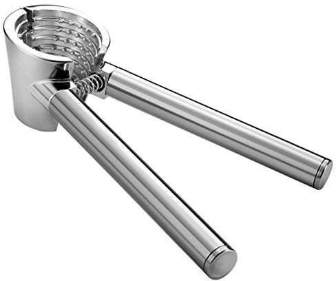 YZJSSL Máquina Cascanueces Almendras partidas con Mango de Acero Resistente, Avellana Cascanueces Abridor de pacana Nuez de Macadamia Almendras Avellanas Pistachos Nueces de Brasil, Plata