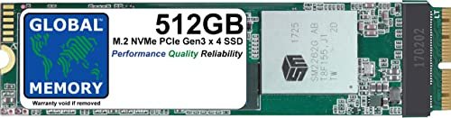 GLOBAL MEMORY 512GB M.2 PCIe Gen3 x4 NVMe SOLID STATE DRIVE (SSD) FOR IMAC (LATE 2013 - MID - LATE 2014 - MID - LATE 2015)