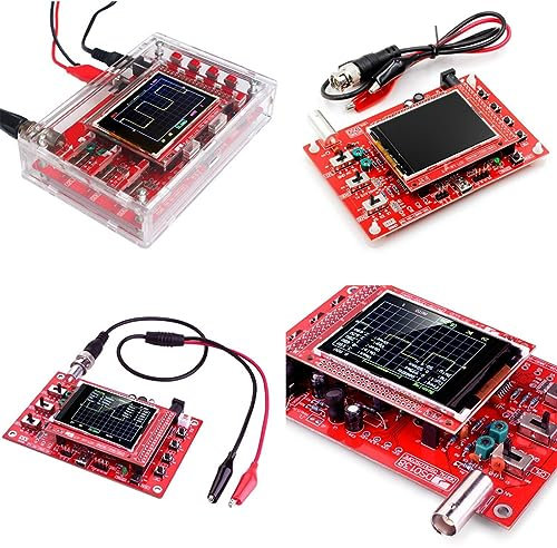 ULTECHNOVO Oscilloscopio Digitale Portatile Kit Fai Da Te Display Tft Ad Alta Velocità Sonda Custodia Protettiva in Acrilico Per Principianti
