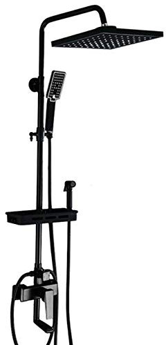 Badezimmer-Duschsystem-Set mit Handbrause und Bidet-Sprüher, 4 Funktionen, Regendusche, Wasserhahn-Befestigung, Wandmontage