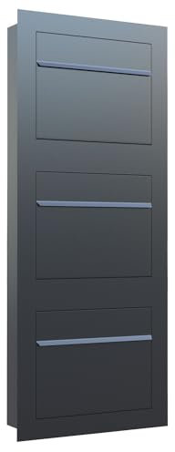 Unterputz Briefkasten - Einbaubriefkasten Sora for Three in Schwarz