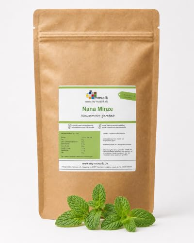 Nana Minze Tee 250g, Krauseminze, gerebelt, schonend getrocknet & naturbelassen - marokkanische Minze von my-mosaik (250g)