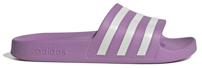 adidas Damen Adilette Aqua Slides, preloved purple/off white/grey two, 44.5 EU