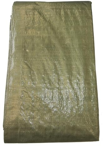 Abdeckplane Siro-Tarp Gewebeplane grün mit Ösen u. verstärkten Ecken 180g/m² (8 x 12 m)
