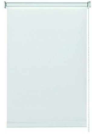 GARDINIA Seitenzug-Rollo für Fenster, Lichtundurchlässig, Blendschutz, Montage mit Bohren, Verdunkelung, Weiß, 160 x 180 cm (BxH)