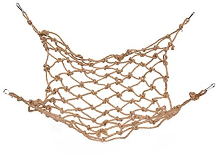 BELLIFFY Papagei Kletternetz Aus Langlebigem Seil Kleines Pet Climbing Net Mit Beißfestem Baumwollseil Inklusive Aufhängebügel Für Wellensittiche Sittiche Und Papageienspielzeug Zur Käfigmo