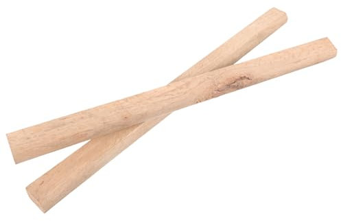 WHAMVOX 2pezzi Kit Di Ricambio Manico in Legno Per Accetta Da Campeggio Manico Piatto Per Tritare Adatto Per Larghi e Altri Manici Per Asce Testa Singola
