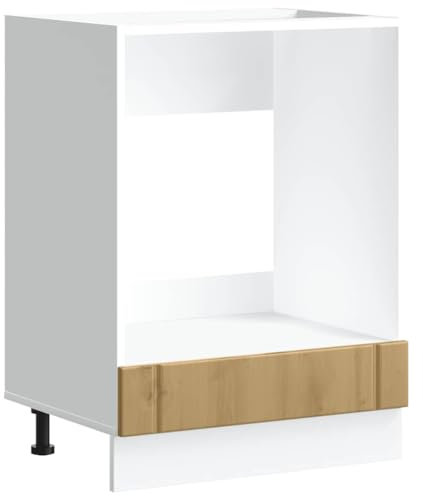 vidaXL Oven Cabinet Lucca - Artisan Oak Engineered Wood - Spacious Kitchen Storage Unit with Adjustable Feet - 60x46x81.5 cm