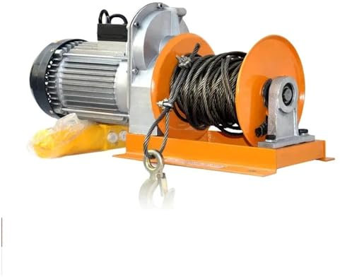 Paranco elettrico 1000 kg di carico nuovo paranco per gru decorazione della casa paranco elettrico 220 V piccolo verricello con frizione veloce Argano elettrico(Package 8)