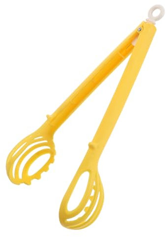 Beatifufu Tong and Whisk Multi-use Manual Beater Stirrer for Cooking Noodles and Sauces Handheld Kitchen Tool