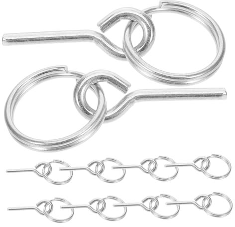 DIYEAH 10pièces Accessoire De Tente De Camping Goupilles De Connexion pour Corde Anneau De Corde Pratique avec Goupille De Fixation pour Extérieur