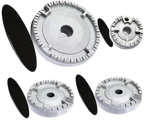 Le coperture per bruciatori a gas a gas copre 4 set 3 dimensioni di cover al piano di cottura elettrico resistenti al calore efficienti di cottura universale di combustione efficienti per i pent.