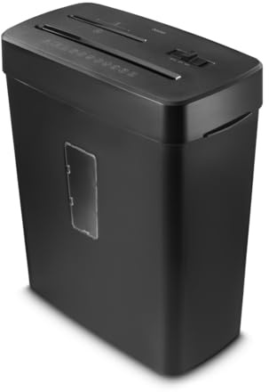 Hama Aktenvernichter P5 T2 E2 O1 (Papierschredder mit Sicherheitsstufe, DSGVO konform, Einzug für CDs/DVDs/Blu Rays/Plastikkarten, Mikroschnitt, tackerklammerfest, mit. 13l Papierkorb)