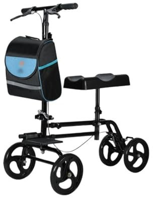 Andador de ruedas Andador con Andador for Personas Mayores con Asiento Acolchado, Ajuste de Altura, Andador con Ruedas de 8, Ayuda for Caminar Ligera y Plegable Andador Plegable Estrecho(Negro)