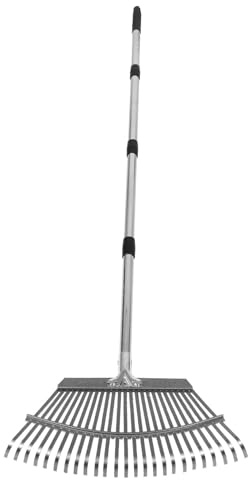 MOTHNUR Rastrillo De Jardín De Alta Resistencia Dientes para Limpiar Aflojar Tierra Nivelar Suelo Jardinería Césped Herramienta De Jardín