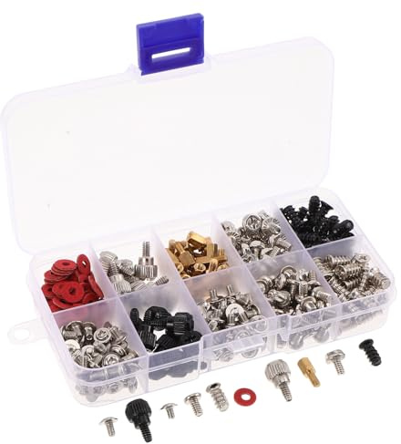 OSALADI 360piezas Tornillos para PC Tornillos de Repuesto para Ventiladores de Ordenador Hardware para Carcasas de PC para Armar y Reparar Ordenadores Portátiles