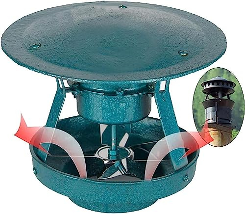 Générique Aspirateur de fumée de cheminée, Ventilateur de cheminée électrique, Ventilateur de Toit, Ventilateur d'extraction d'air de cheminée