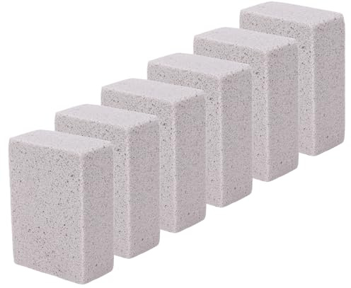 YDuupxe Lot de 6 Nettoyants en Pierre Ponce en PVC pour Cuvette de Toilettes, Baignoire, Piscine, Bâton à Récurer Abrasif pour éliminer Les Taches d'eau Dure, épurateur de Carrelage d'évier de
