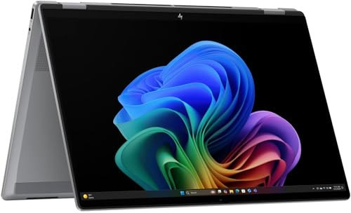 HP OmniBook X Flip 2-in-1 Laptop Next Gen AI 16-as0501na | 3K (2880x1800), OLED, Touchscreen, 120Hz Display | Intel Ultra Ultra 7 256V | 16 GB DDR5 RAM | 1TB NVMe SSD | Windows 11 Home | Silver