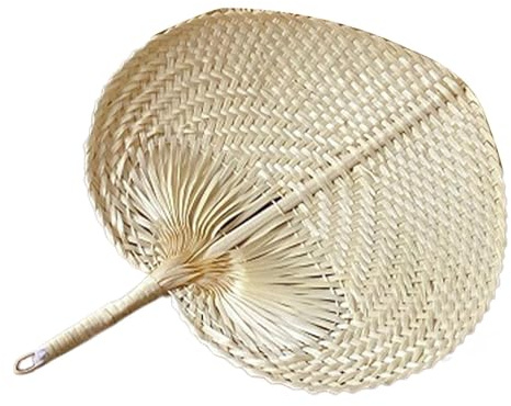 Ventaglio a mano in rafia naturale, fatto a mano, decorazione da parete con foglie di palma, ventagli di rafia, per casa, parete, matrimoni, feste, soggiorno, camera da , campeggio estivo