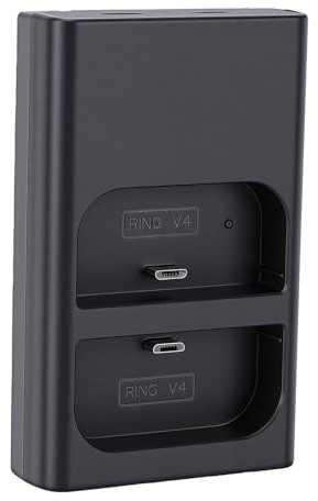 Kelawoly Dubbel Laddningsstation, ABS USB C Dörrklocka Batteriladdare,